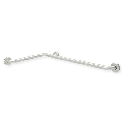 Inside Corner Grab Bar for Shower Bathtub - Stair Bed Hallway Toilet / Stand Assist Handrail / 304 Stainless Steel / Smooth Grip / 34" x 18" x 1.25"