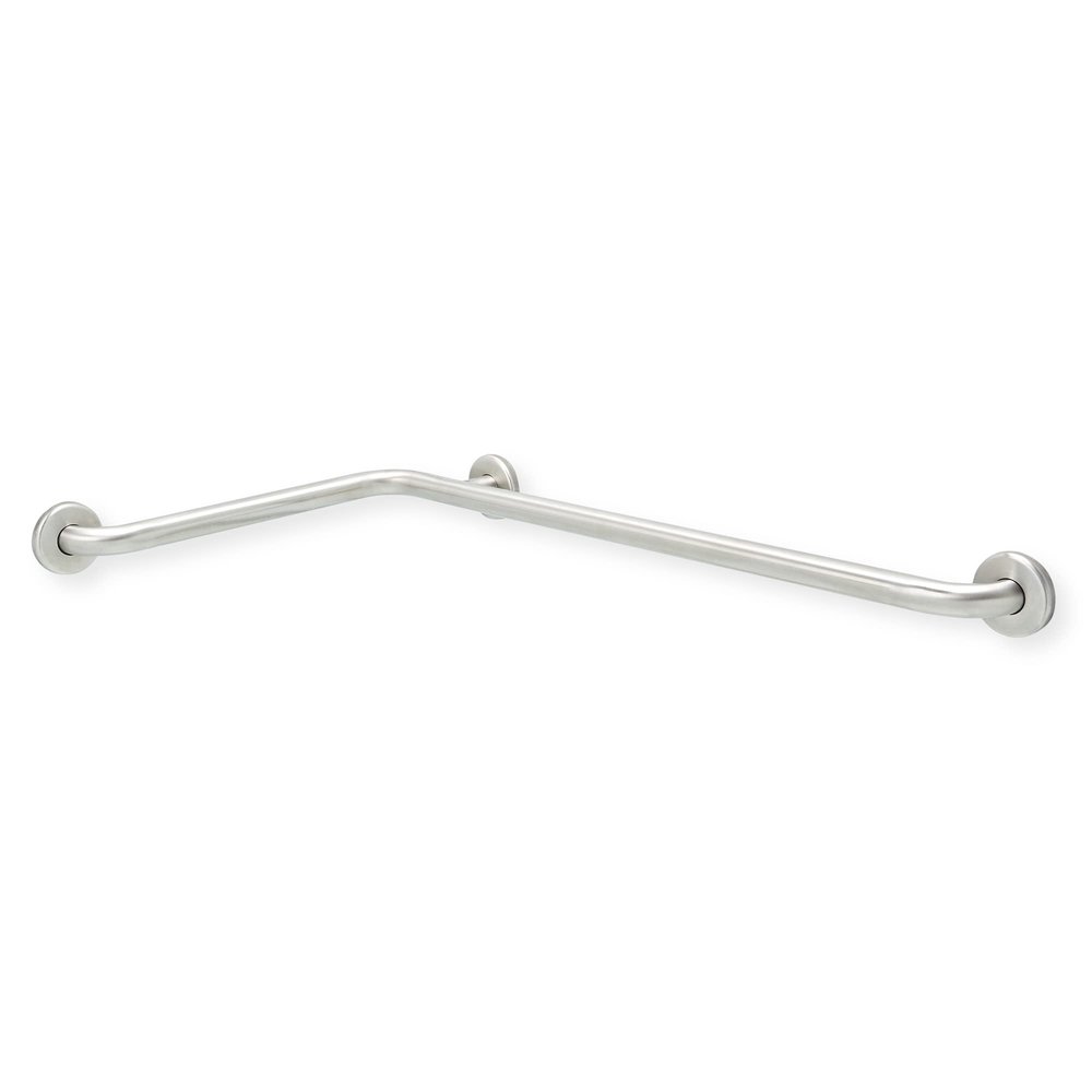 Inside Corner Grab Bar for Shower Bathtub - Stair Bed Hallway Toilet / Stand Assist Handrail / 304 Stainless Steel / Smooth Grip / 34" x 18" x 1.25"