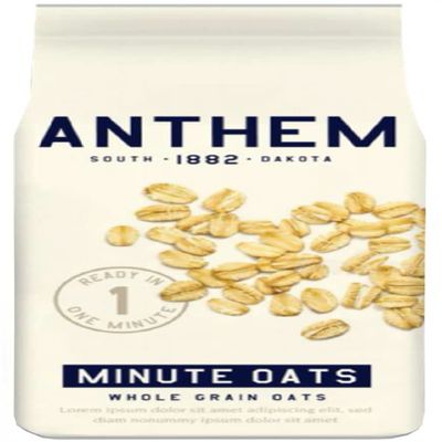 Anthem Minute Oats - Delicious, Nutritious Whole Grain Oats Packed with Fiber for Better Digestion - Enjoy Instant Oatmeal for a Wholesome Breakfast Your Family Will Love Every Morning - 40oz.