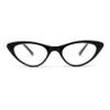 SA106 Classic Iconic Fashionable Cat Eye Snug Reading Glasses Black +1.75 view 2