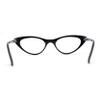 SA106 Classic Iconic Fashionable Cat Eye Snug Reading Glasses Black +1.75 view 4