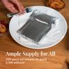 Prestee 100-Pack Heavy Duty Plastic Forks - 7-Inch Elegant Silver Plastic Forks Disposable Set - Fancy, Disposable Silverware Utensils for Parties, Holidays, Weddings, and Events - Durable Cutlery Set view 4