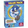 Sonic The Hedgehog Fruit Flavored Snacks, Treat Pouches, Gluten Free Snack, Value Pack, 22 Ct, 17.6 oz view 1