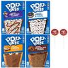 Pop Tart Frosted Toaster Pastries Variety, Hot Fudge Sundae, S'mores, Chocolate Fudge, and Cookies & Creme, 13.5 Ounce (Pack of 4) - with Two Make Your Day Lollipops view 1