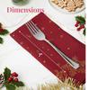 Prestee 300 Count Plastic Forks - 7 Inch Heavy Duty Disposable Silverware - Bulk Fancy Silver Fork Set for Table Decor - Durable Plastic Silverware for Parties, Events and Christmas Holidays view 3