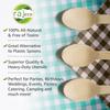 300 Pack - Raj Disposable Wooden Spoons - Strong & Reusable Party Spoons -Biodegradable and Compostable Tableware for Lunch, Dinner, Birthday, Camping, Outdoor BBQ, Picnic Parties view 3