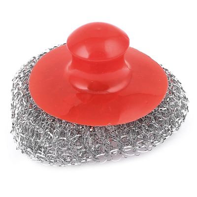 Ruilogod Stainless Steel Pot Pan Bowel Wire Scrubber Cleaning Brush Cleaner Red (id: cc0 301 047 f6a 9c5