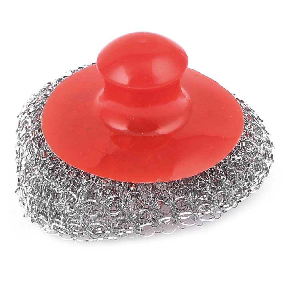 Ruilogod Stainless Steel Pot Pan Bowel Wire Scrubber Cleaning Brush Cleaner Red (id: cc0 301 047 f6a 9c5