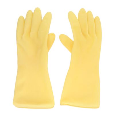 Ruilogod House Work Clean Washing Gloves Hand Protector Yellow Pair (id: 2d3 2af 331 38c 5e3