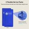 Koo-Care Gel Ice Pack for Injuries Reusable Flexible Cold Hot Therapy Compress for Head, Shoulder, Lower Back, Waist, Elbow, Knee, Ankle Pain Relief from Migraine, Post-Surgery 11x.5.9 Inch, 2 Pack view 4