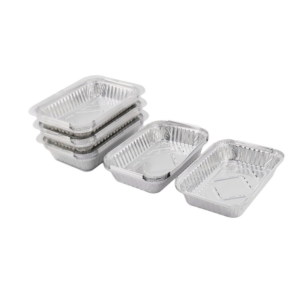 Ruilogod Aluminum Foil Kitchen Utensil Disposable Food Container 650ml 24pcs Silver Tone (id: 8c8 384 236 e6d 7f1