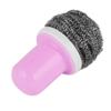 Ruilogod Plastic Handle Metal Wire Ball Home Kitchen Cleaning Pot Brush Cleaner Tool Pink (id: 930 5e3 a26 688 507 view 3