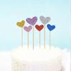 Ruilogod Cupcake Heart Shaped DIY Glittery Handcrafts Toothpick Picks 12 in 1 (id: 7f9 06d 2f9 479 482 view 3