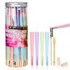 Colorful Pre Rolled Cones -72 Pack Rainbow King Size Cones Rolling Paper, Slow Burning Preroll Cones with Golden Spoon Suit Party(110mm) view 1
