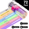 Colorful Pre Rolled Cones -72 Pack Rainbow King Size Cones Rolling Paper, Slow Burning Preroll Cones with Golden Spoon Suit Party(110mm) view 2