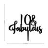 10 & Fabulous Cake Toppers Black Acrylic 10th Birthday Cake Decorations Supplies Happy Birthday Cake Topper Customized Age Birthday Cake Decoration Birthday Anniversary Party Decorations view 2
