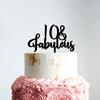 10 & Fabulous Cake Toppers Black Acrylic 10th Birthday Cake Decorations Supplies Happy Birthday Cake Topper Customized Age Birthday Cake Decoration Birthday Anniversary Party Decorations view 4