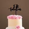 17 & Fabulous Cake Toppers Black Acrylic 17th Birthday Cake Decorations Supplies Happy Birthday Cake Topper Customized Age Birthday Cake Decoration Birthday Anniversary Party Decorations view 4