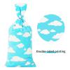 Lecferrarc 100 Pcs Blue Sky White Clouds Treat Bags White Clouds Print Cellophane Candy Bags Cartoon Story Party Favors with Twist Ties for Birthday Party Baby Shower Supplies view 3