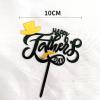 10 Pcs Happy Father's Day Black Gold Acrylic Cake Topper New Party Cake For Birthday Cake Decoration Dad Party Supplies view 3