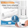 resplabs CPAP Hose Adapter - ResMed AirMini Compatible Universal Tubing Connector - 1 Pack view 1