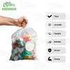 (10 Pack) 35x55 inch Large Heavy Duty Clear Trash Bags - Yard Trash Bags, Leaves, Lawn and Leaf Bags, Recycling Garbage Bags, Construction, Industrial Bags view 2