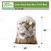 (10 Pack) 35x55 inch Large Heavy Duty Clear Trash Bags - Yard Trash Bags, Leaves, Lawn and Leaf Bags, Recycling Garbage Bags, Construction, Industrial Bags view 3