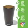 Silipint Silicone Pint Glasses, Unbreakable & Reusable 16-Ounce Silicone Cups for Indoor & Outdoors, Smoke, Pack of 2 view 3