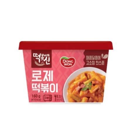 Dongwon God of Topokki (Tteokbokki) Bowl Cheese/Hot & Spicy/Sweet & Spicy (120g/each) (Rose, 1)