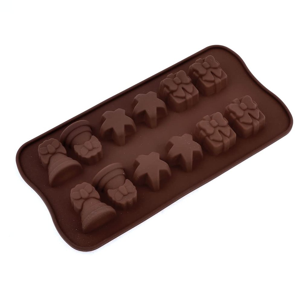 Ruilogod Rubber Floral Shaped DIY Pudding Cake Chocolate Color (id: 4b5 c63 e6f 510 e18