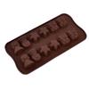 Ruilogod Rubber Floral Shaped DIY Pudding Cake Chocolate Color (id: 4b5 c63 e6f 510 e18 view 1