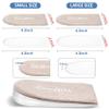 Adjustable Orthopedic Heel Lift Inserts Gel Height Increase Insoles for Women Men Leg Length Discrepancy, Heel Pain, Heel Spurs, 4-Layer Stackable Gel Shoe Lifts Lift Shorter Leg Uneven HIPS view 3