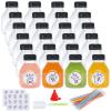 Fhxtcygj 24 Pack 8oz Reusable Empty Plastic Juice Bottles with Leak-Proof Caps Lids, PET Clear Water Bottle, Recyclable Bulk Drink Containers for Juicing, Smoothie, Milk and Beverages view 1