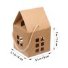 ARTIBETTER House Shaped Boxes Handheld Candy Boxes 3.15X3.15X2.95 Inch Paper Treat Bags for Holiday Packaging and Party Decorations view 2