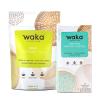Waka  Instant Coffee and Tea Bundle  Unsweetened Green Tea  Single-Serve Ethiopian Dark Roast Box Bundle view 1