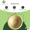 Charity Leaf Disposable Palm Leaf 2.5" Round Mini Bowl (100 pcs) Dipping Bowls | Bamboo Like| All Natural and Biodegradable | Charcuterie Boards, BBQs, and Parties view 3