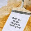 2 in 1 Floor Brush Scrubber with Long Handle Grout Brush 3 Poles 53.5'' New Upgrade Stiff Bristle Cleaning Scrub Brush with Squeegee 120Rotating Tile Brush for Cleaning Bathroom Glass Patio Kitchen view 2