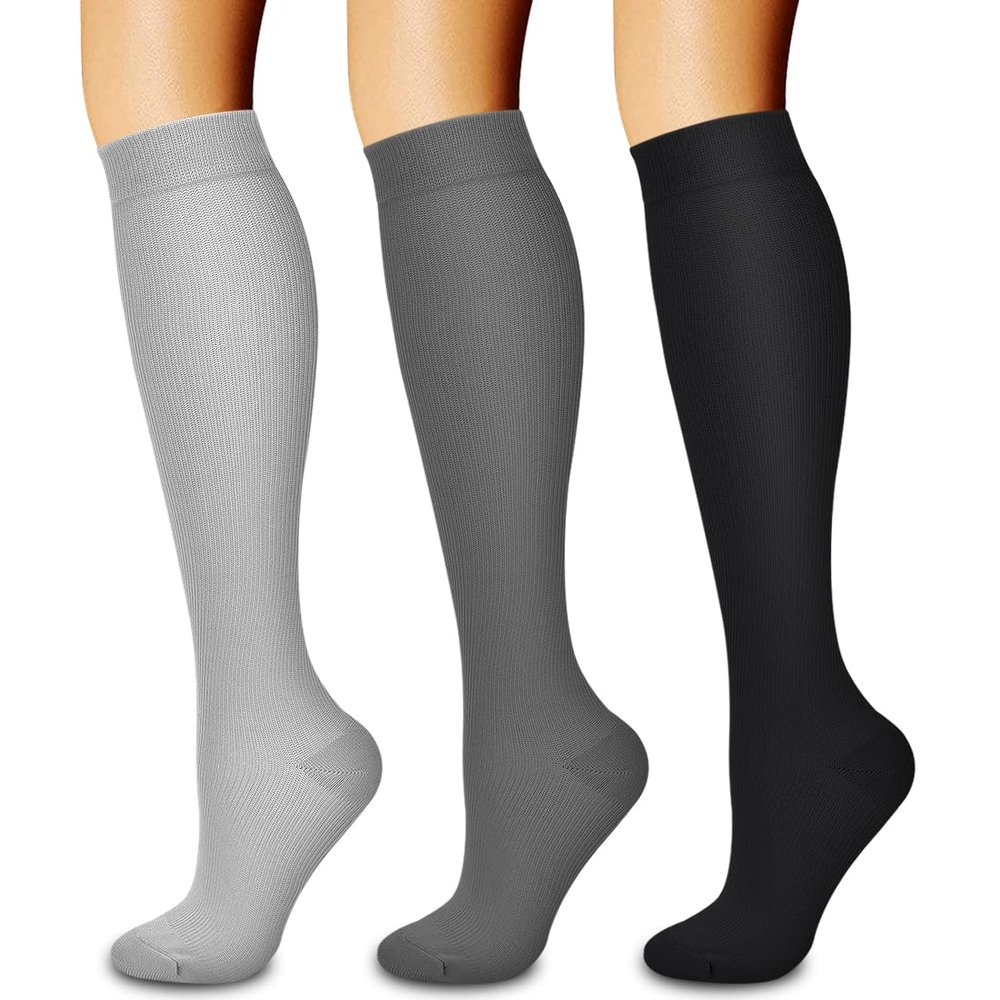 3 Pack Medical Compression Sock-Compression Sock For Women and Men Circulation -Best for Running,Nursing,Athletic Sports
