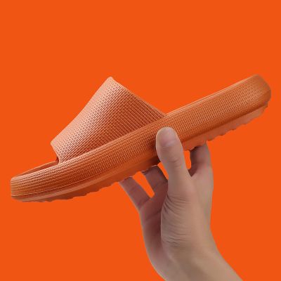 WALLDOR Reflexology Massage Tools Slippers,Relief Heel Neuropathy Pain Slippers,Thick Bottom Bathroom Slippers, Summer Home EVA Sandals,Orange,36/37