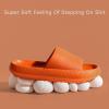 WALLDOR Reflexology Massage Tools Slippers,Relief Heel Neuropathy Pain Slippers,Thick Bottom Bathroom Slippers, Summer Home EVA Sandals,Orange,36/37 view 3