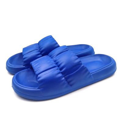 WALLDOR Promote Blood Circulation Slippers,Healthy Reflexology Sandals,Summer Thick-Soled Slippers, Home Couple Beach Sandals,Blue,42/43