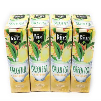 Lemon and Ginseng Green Tea 4 Packs Each 20 Bags