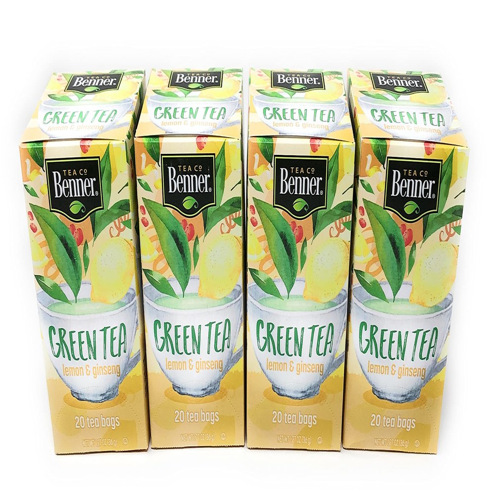 Lemon and Ginseng Green Tea 4 Packs Each 20 Bags