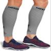 Thoxcare Calf Compression Sleeve for Men Women (1 Pair), Leg Support Footless Compression Socks for Running - Shin Splint Varicose Veins Swelling & Pain Relief, Gray/Black, Large view 1