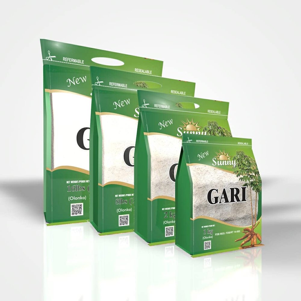 Sunny Gold Raw Gari Cassava Grits 8 LB (3.63Kg)