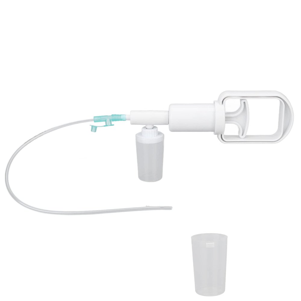 Sputum Suction Hand Pump, Transparent Portable Hygienic Household Sputum Suction Hand Pump for Home Care Breathing Difficulty