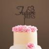 Future Mrs Rustic Mr And Mrs Cake Topper Bride And Groom with Pet Wedding Cake Topper Couple Silhouette Custom Cake Topper Personalized Name Funny Cake Toppers for Wedding Brown Wood, 6 Inch view 4