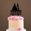 Wedding Lesbian Lesbian Silhouette Wedding Cake Topper with Pet Mrs And Mrs Wedding Cake Topper Personalized Cake Topper Wedding Cake Topper Funny Cake Toppers for Wedding Black Acrylic, 6 Inch view 4