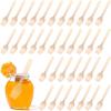 2000 Pcs Disposable Mini Wooden Spoons, 3.74 Inch Wood Cutlery Spoons Small Utensils for Ice Cream Dessert Food view 1