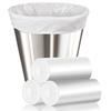 105 Count Small Trash Bags, 4 Gallon Garbage Can Liners - Unscented Wastebasket Trash Bags for Bathroom, Kitchen, Bedroom, Cleaning Supplies (15 Liter) view 1